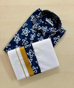 Dhoti & Shirt Combo – Subtle Prints, Grand Presence