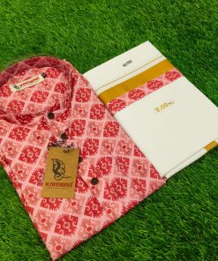 Traditional men’s Shirt and dhothi -Onam collections