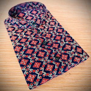 Floral Block Print Pure Cotton Kurtha