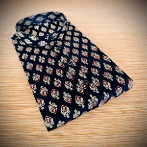 Midnight Black Trendy Kurtha