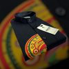 Men’s Black Kathakali Art Cotton Shirt – Mandarin Collar