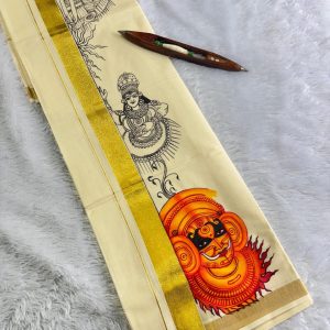 Onam Elegance Traditional Art Dhoti