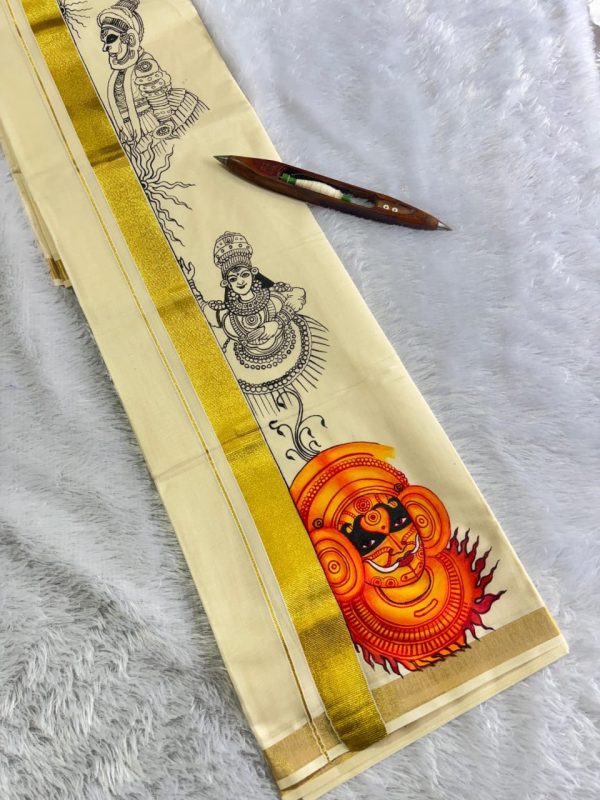 Onam Elegance Traditional Art Dhoti