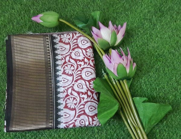 Semi Dolla Silk Saree with Rich Border